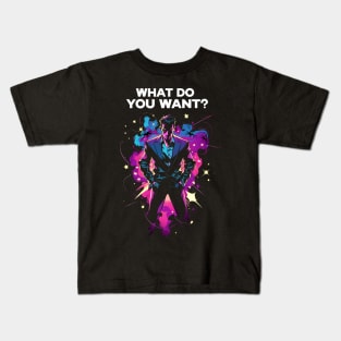 What Do You Want - Shadow Associate - Sci-Fi Kids T-Shirt